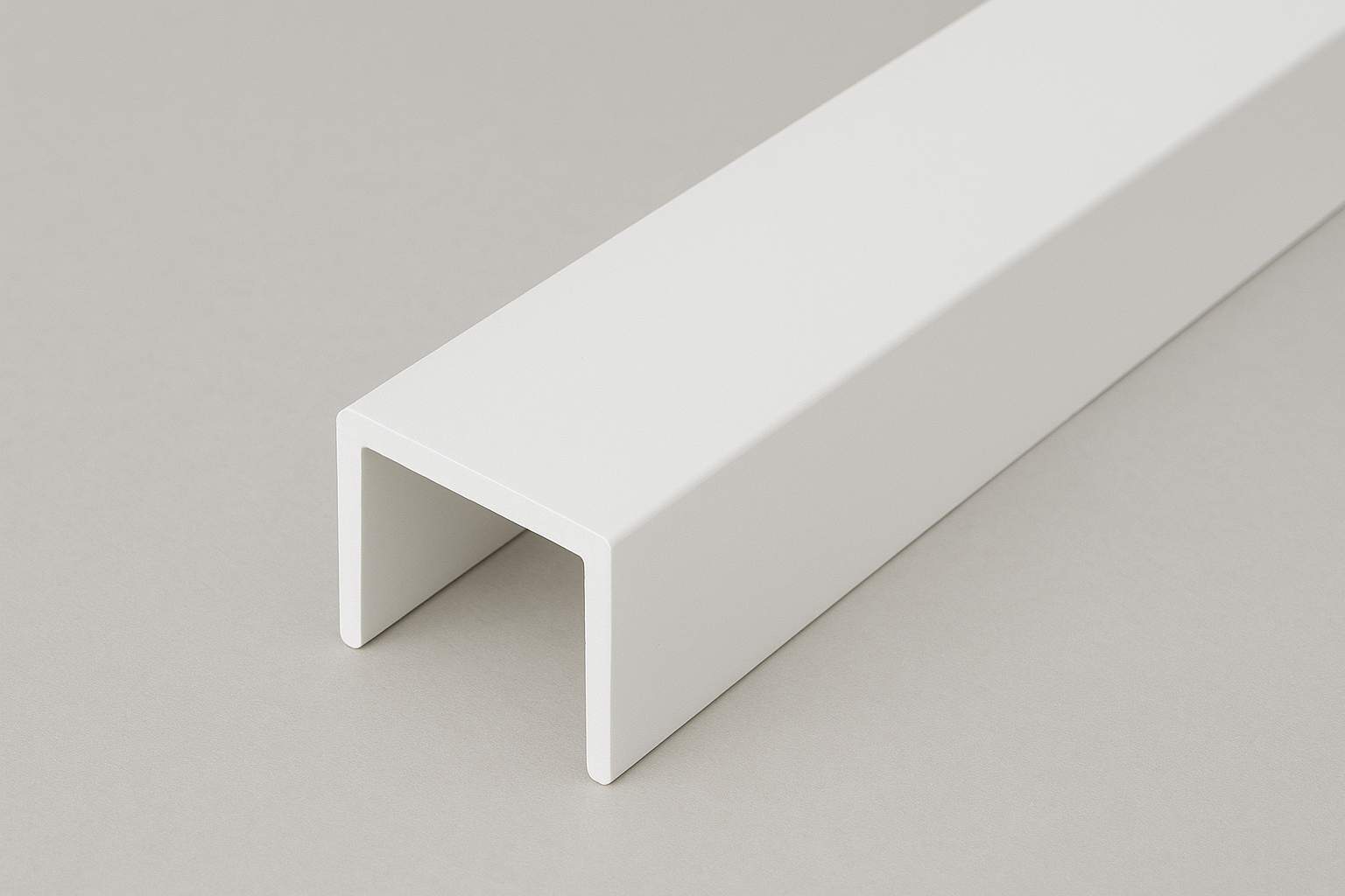 PVC-Trim U-Profile, White – 10mm x 20mm x 10mm 2 Metres