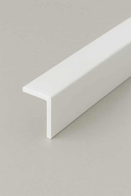 PVC Corner Trim, 90° Angle, White – 20mm x 20mm x 1 Metres
