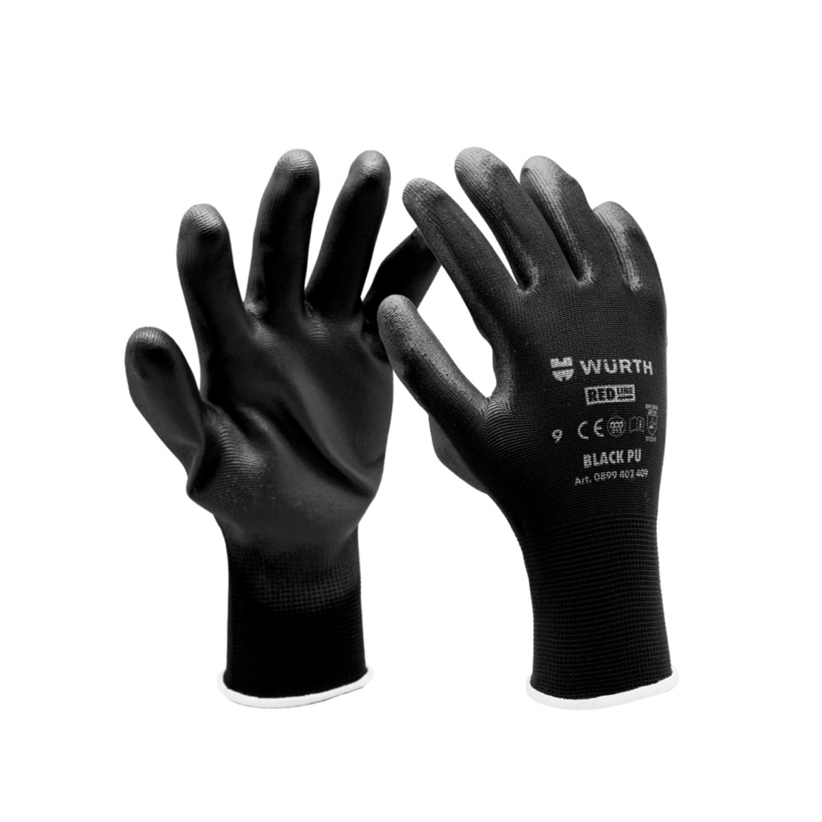 Wuerth Assembly Gloves Black PU - Nova - Fix