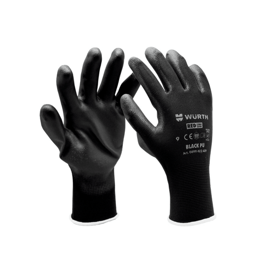 Wuerth Assembly Gloves Black PU - Nova - Fix