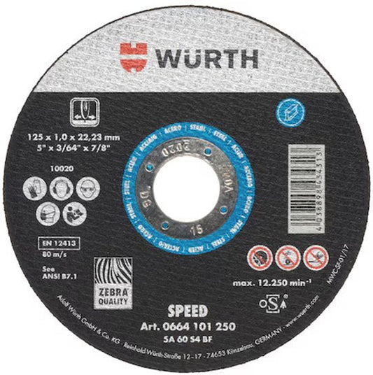 Wuerth cutting disc set - Standard Metal - 230 x 2 mm - Nova - Fix